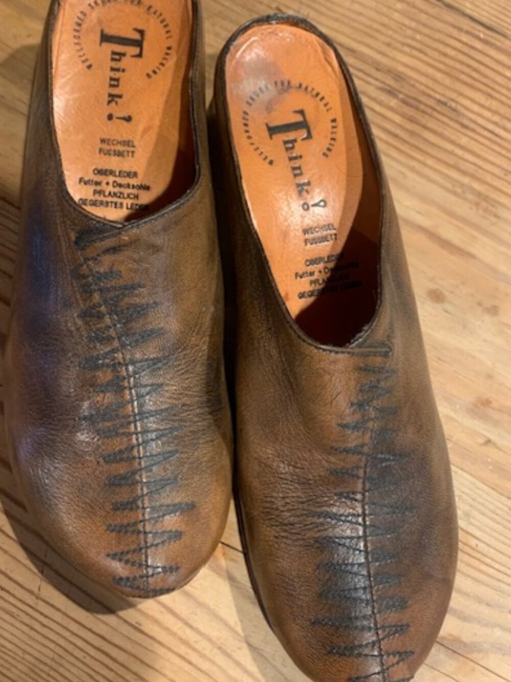 vintage Think! mules from Germany